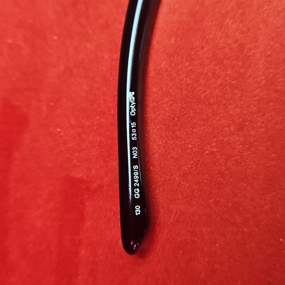 Vintage Gucci Black Rectangular Glasses with Logo… - image 6